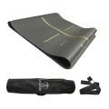 Yugland Personnalize Exercice imprimé graphique personnalisé gris et or populaire Pu Eco Friendly Yoga Mat